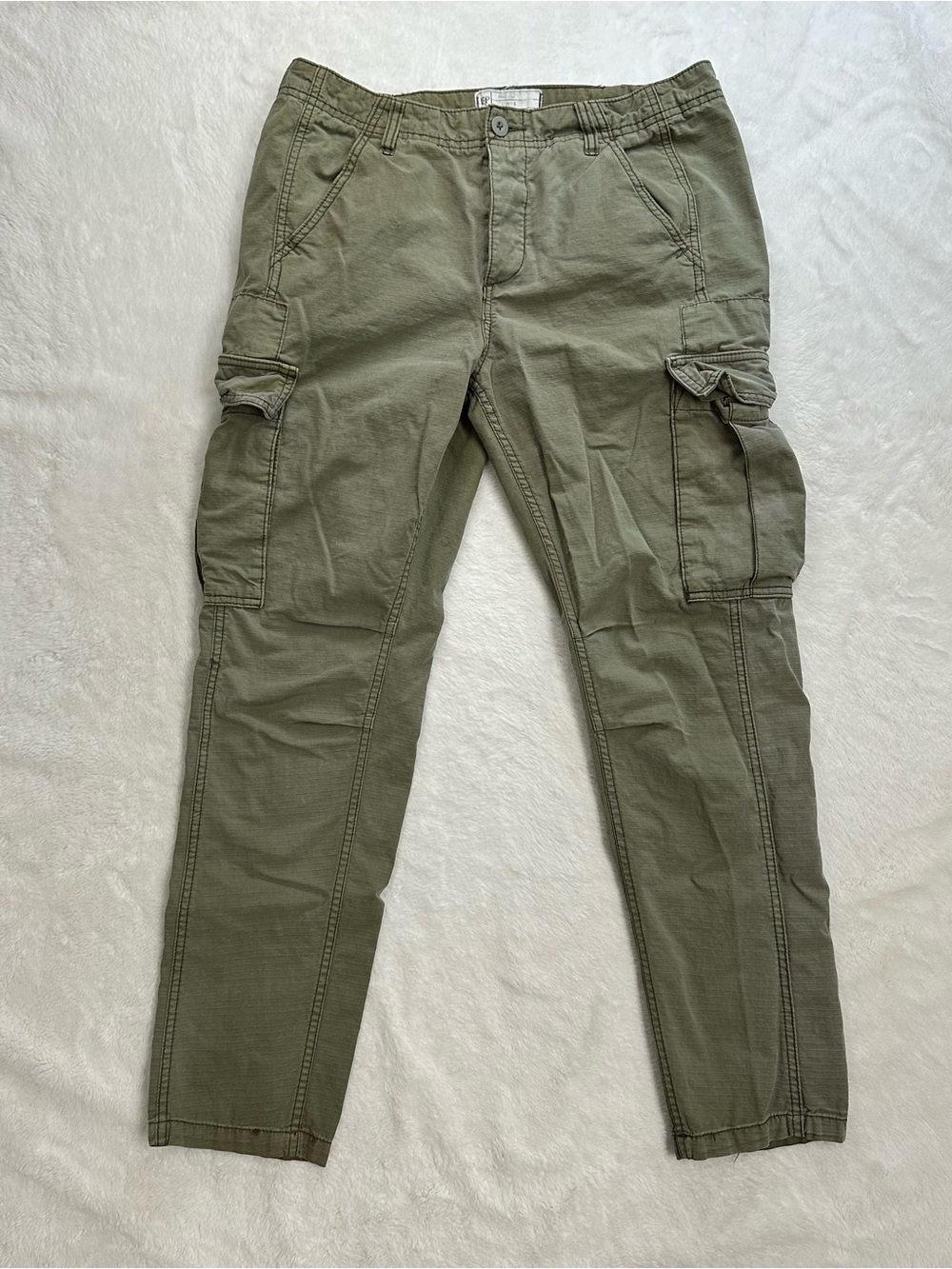 Free People Olive Green Skinny Cargo Pants - Size